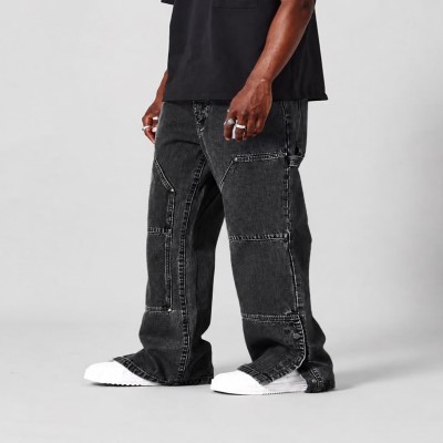 Men's Blue Cargo Denim Jeans