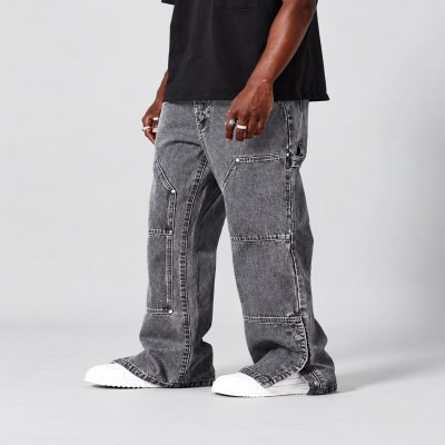 Men's Blue Cargo Denim Jeans